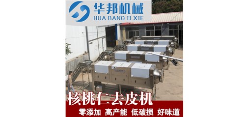 什么叫物理去皮？核桃仁去皮機(jī)純物理去皮的原理 華邦機(jī)械 核桃仁脫皮機(jī)